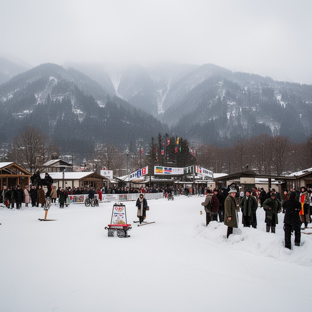 AI-generated illustration of 1932 Winter Olympics