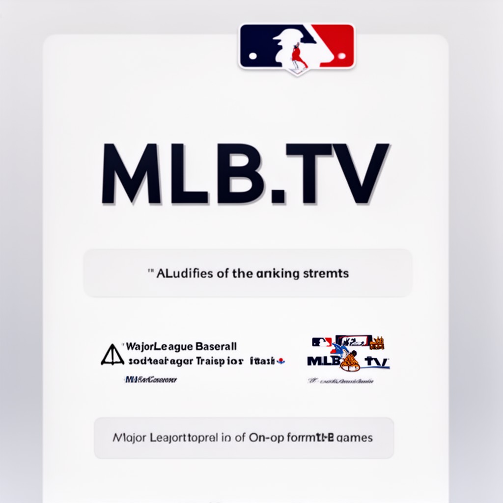 AI-generated illustration of MLB.TV