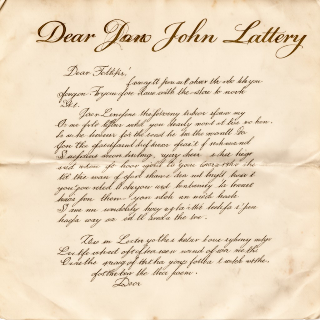 AI-generated illustration of Dear John Letter
