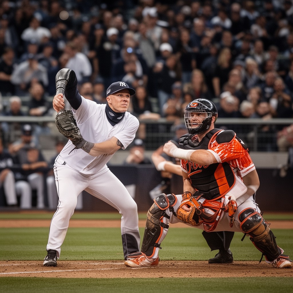 AI-generated illustration of New York Yankees vs Baltimore Orioles