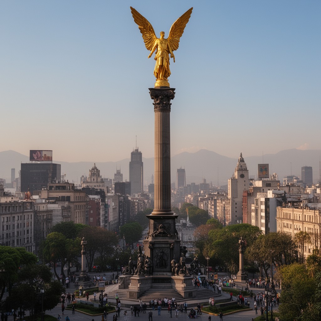 AI-generated illustration of Angel of Independence