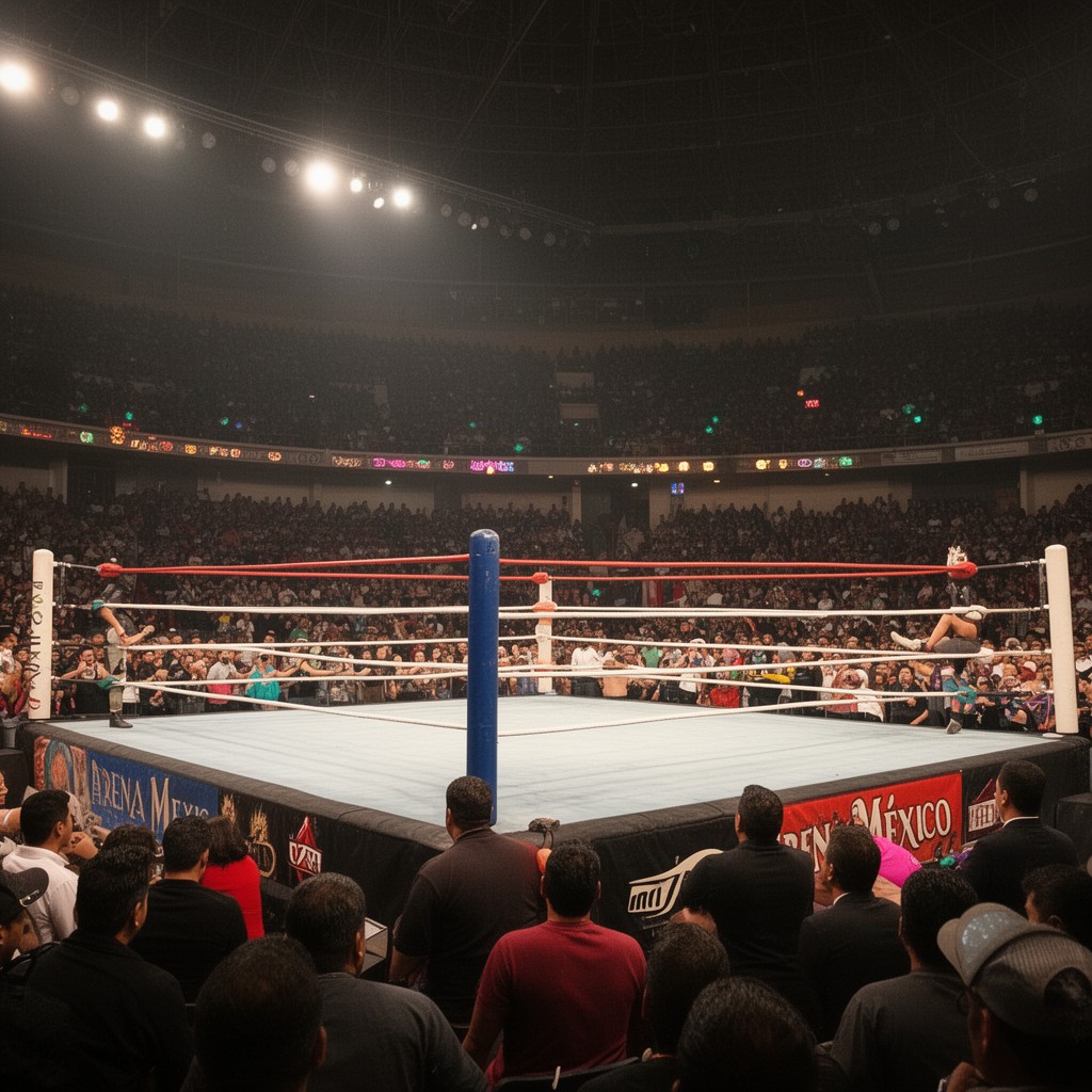 AI-generated illustration of Arena México