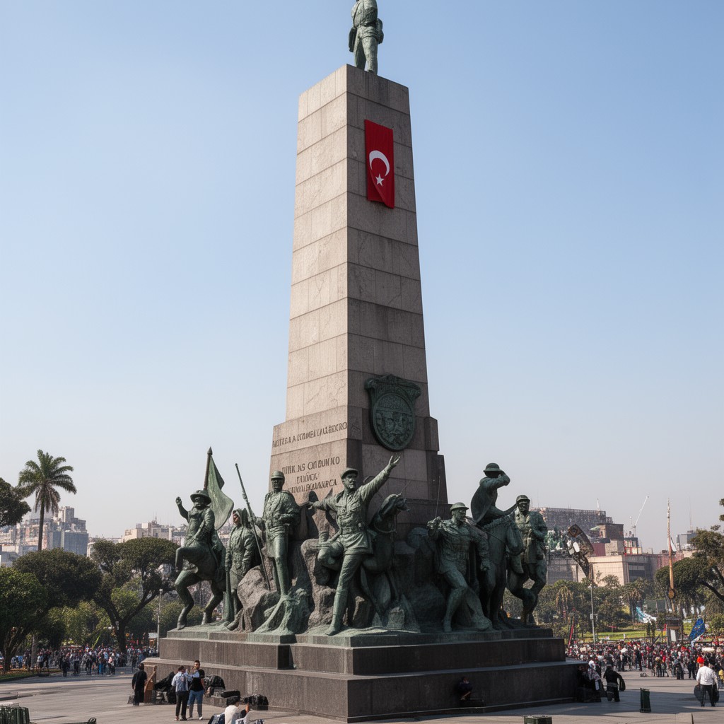 AI-generated illustration of Monument to Mustafa Kemal Atatürk
