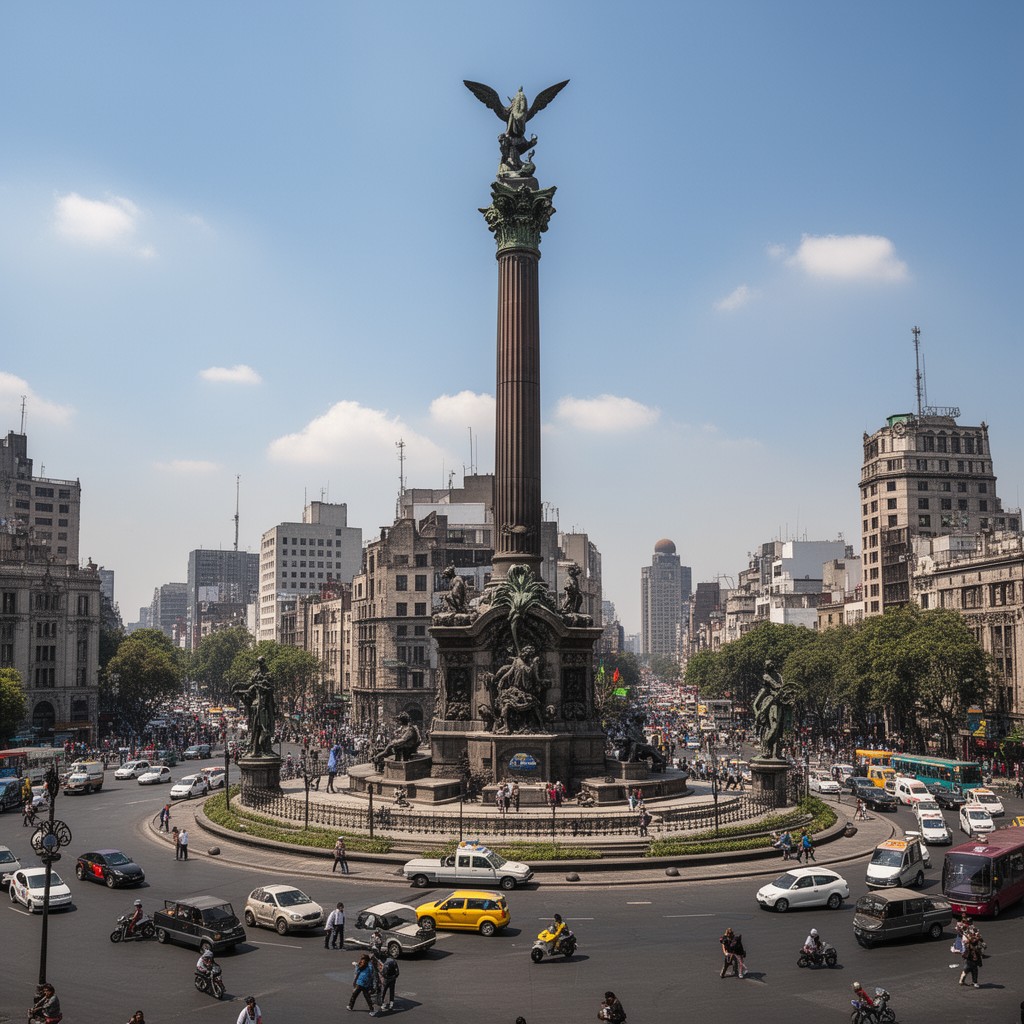 AI-generated illustration of Glorieta del Ángel