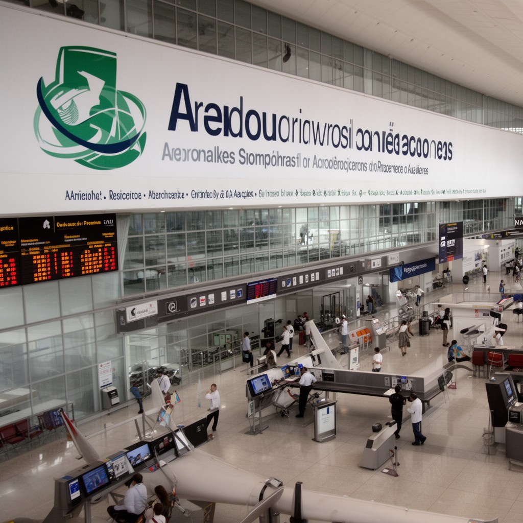 AI-generated illustration of Aeropuertos y Servicios Auxiliares