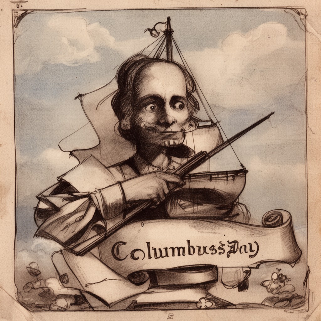 AI-generated illustration of Columbus Day
