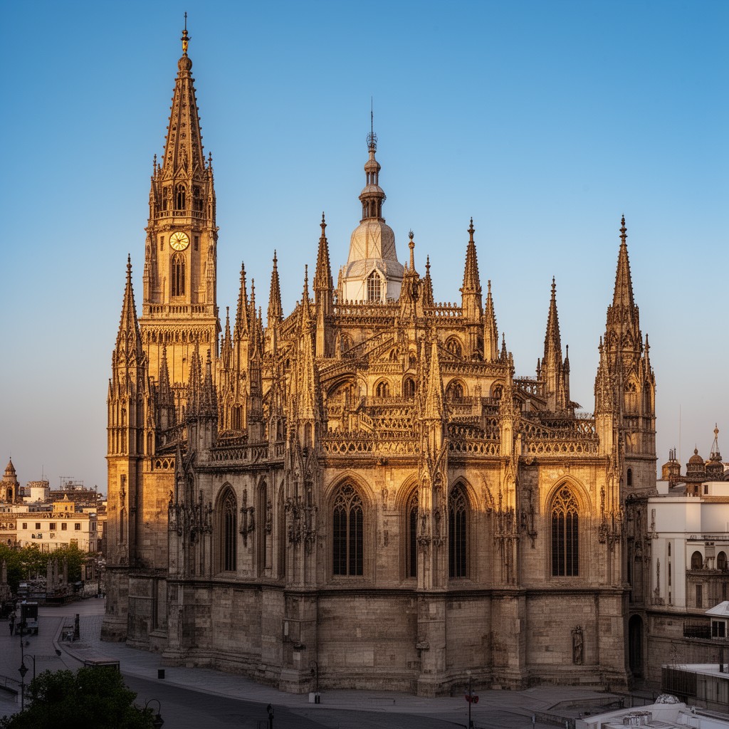 AI-generated illustration of Seville Cathedral