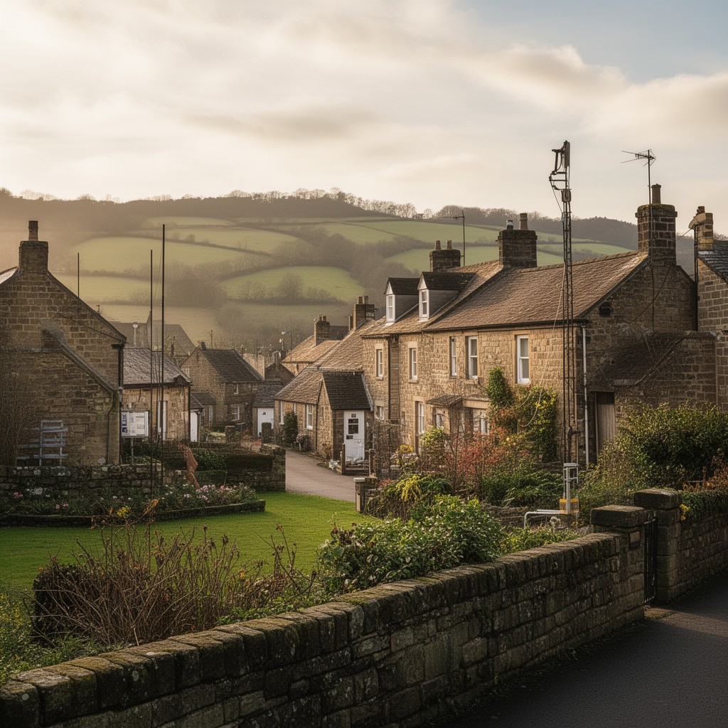 AI-generated illustration of Marton, Yorkshire, England