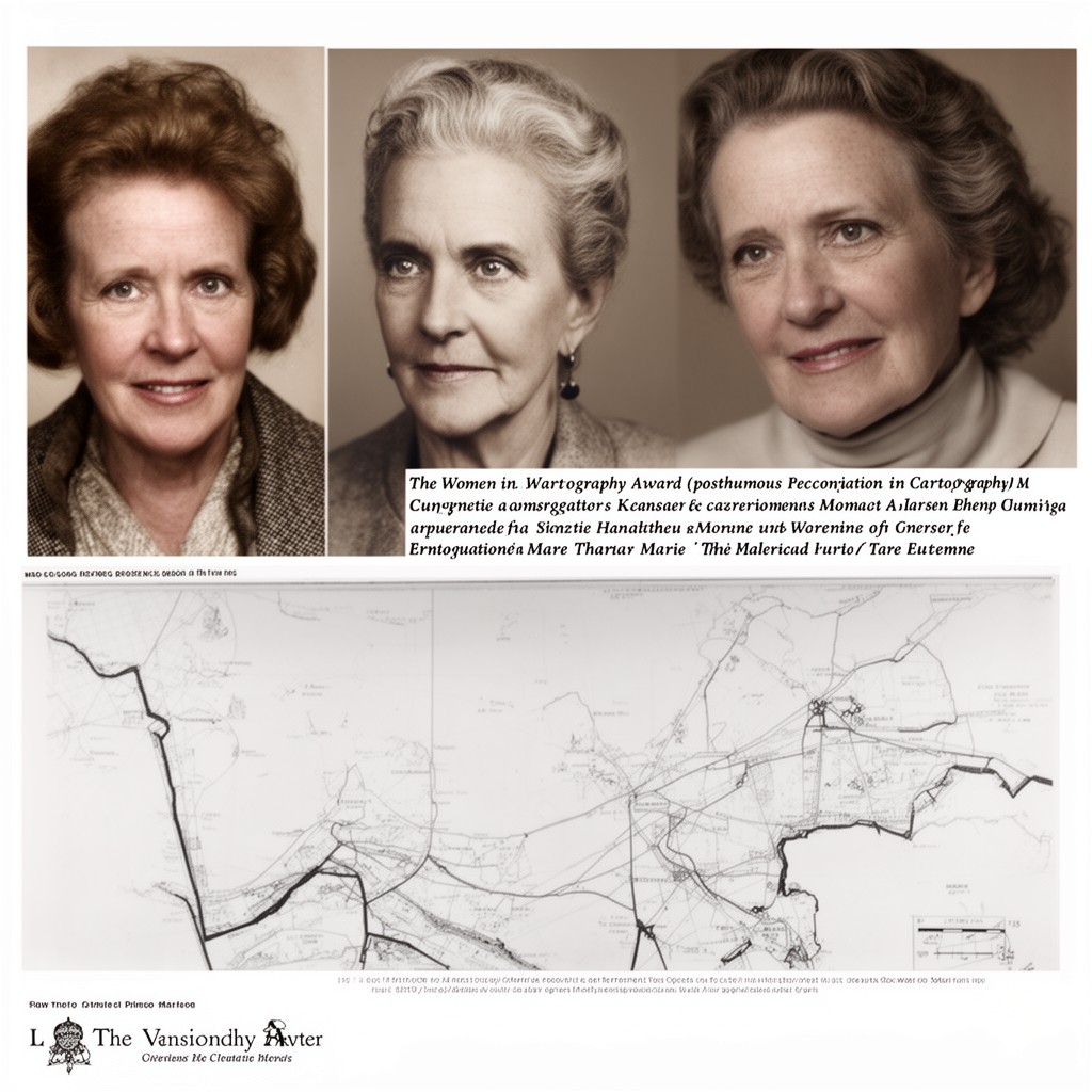 AI-generated illustration of Women in Cartography Award (posthumous recognitions and honors)
