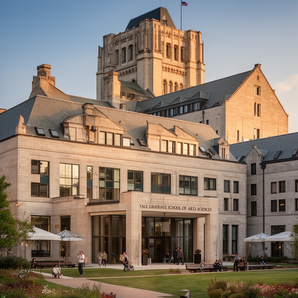 AI-generated illustration of Yale Graduate School of Arts and Sciences