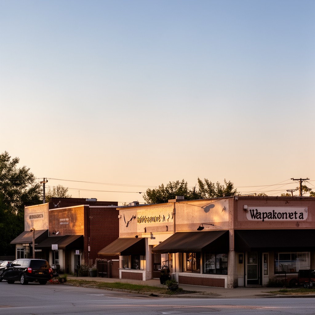 AI-generated illustration of Wapakoneta, Ohio, United States