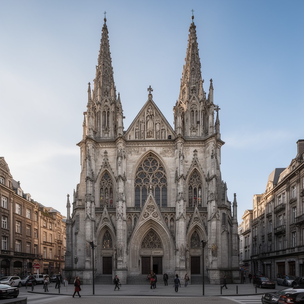 AI-generated illustration of Church of Our Lady of Laeken