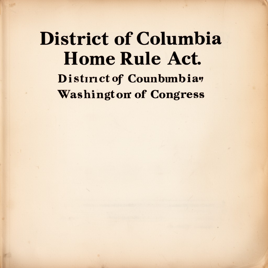 AI-generated illustration of District of Columbia Home Rule Act