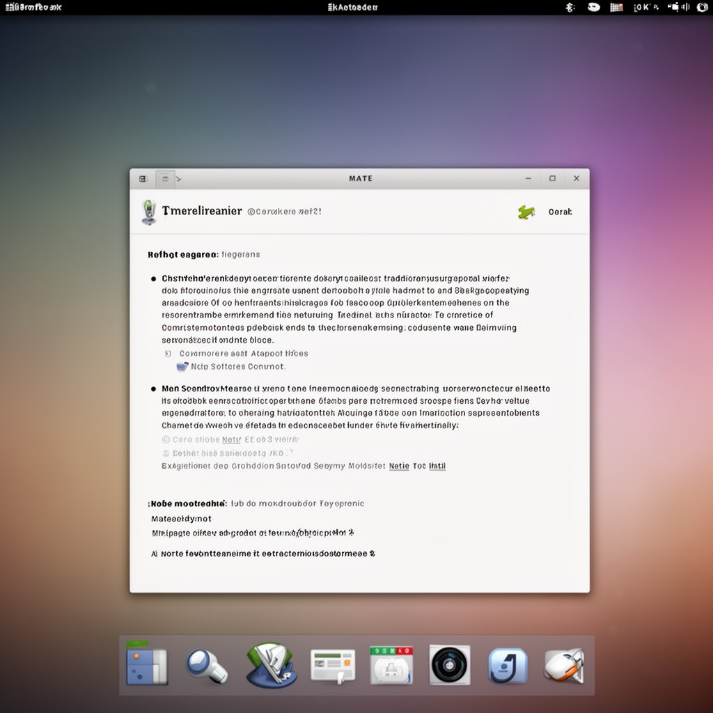 AI-generated illustration of MATE desktop environment