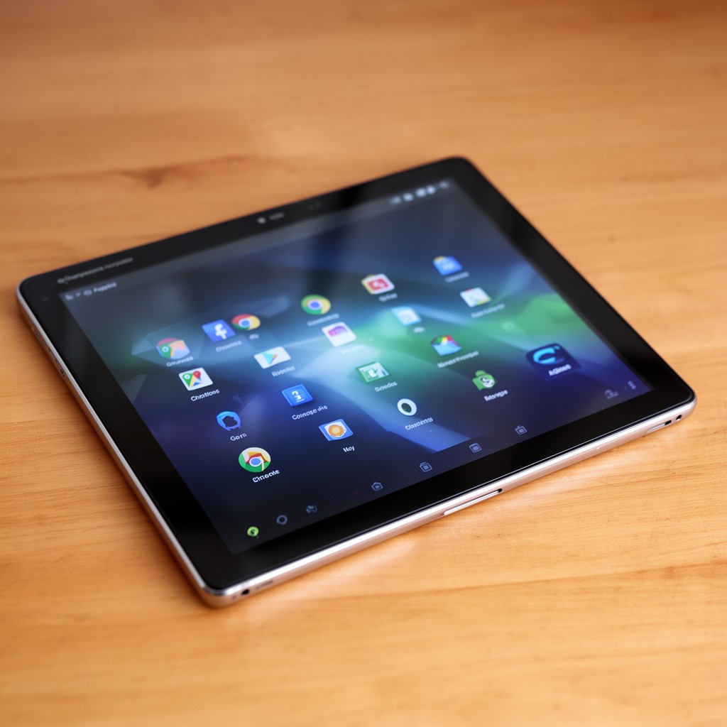 AI-generated illustration of ChromeOS tablet