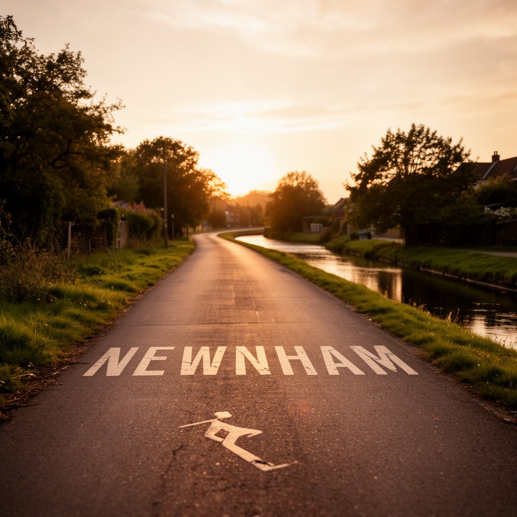 AI-generated illustration of Newnham Road, Cambridge