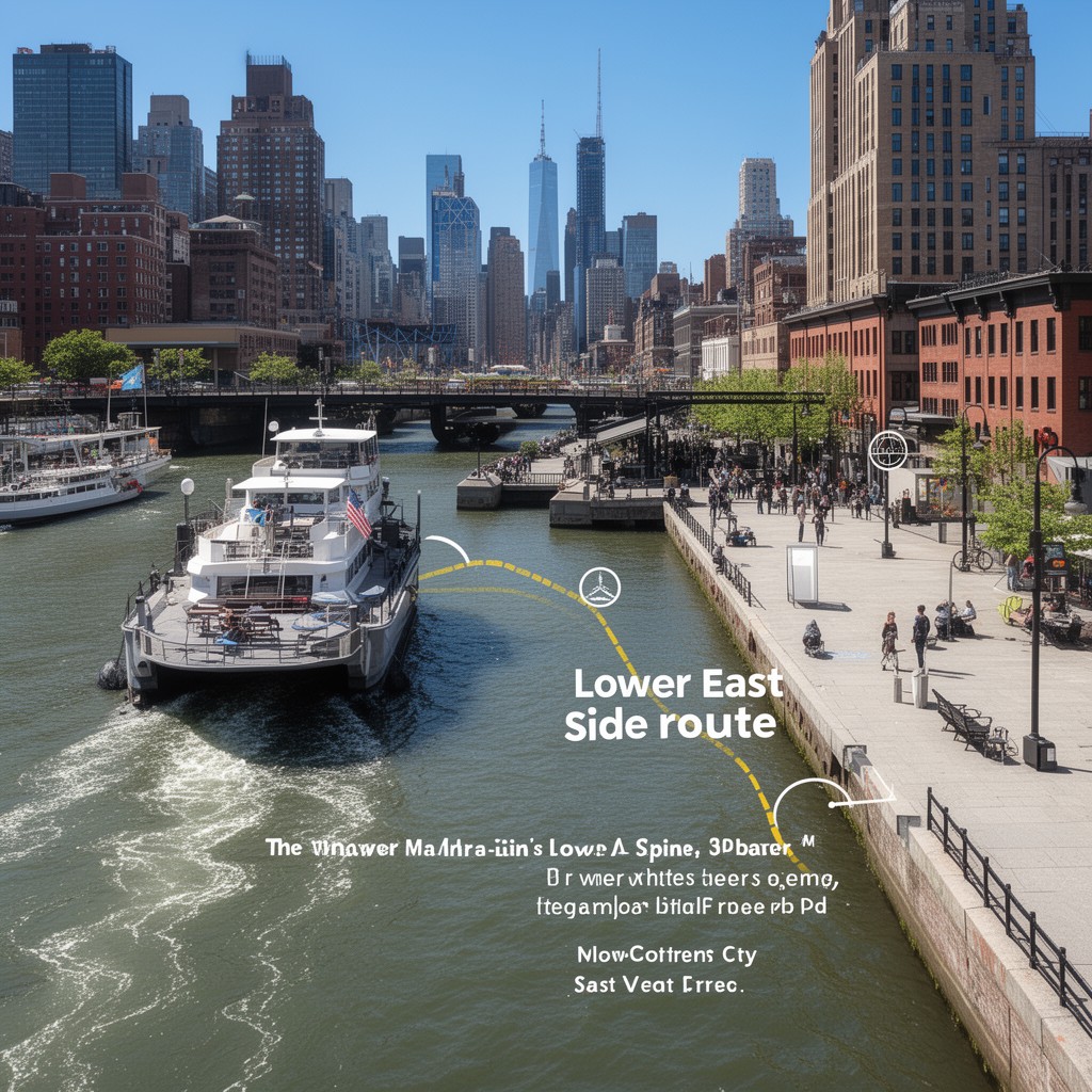 AI-generated illustration of Lower East Side route