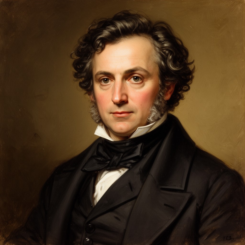 AI-generated illustration of Hector Berlioz