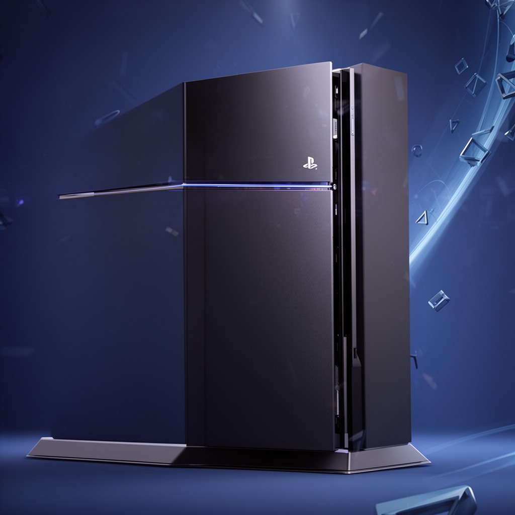 AI-generated illustration of PlayStation 4