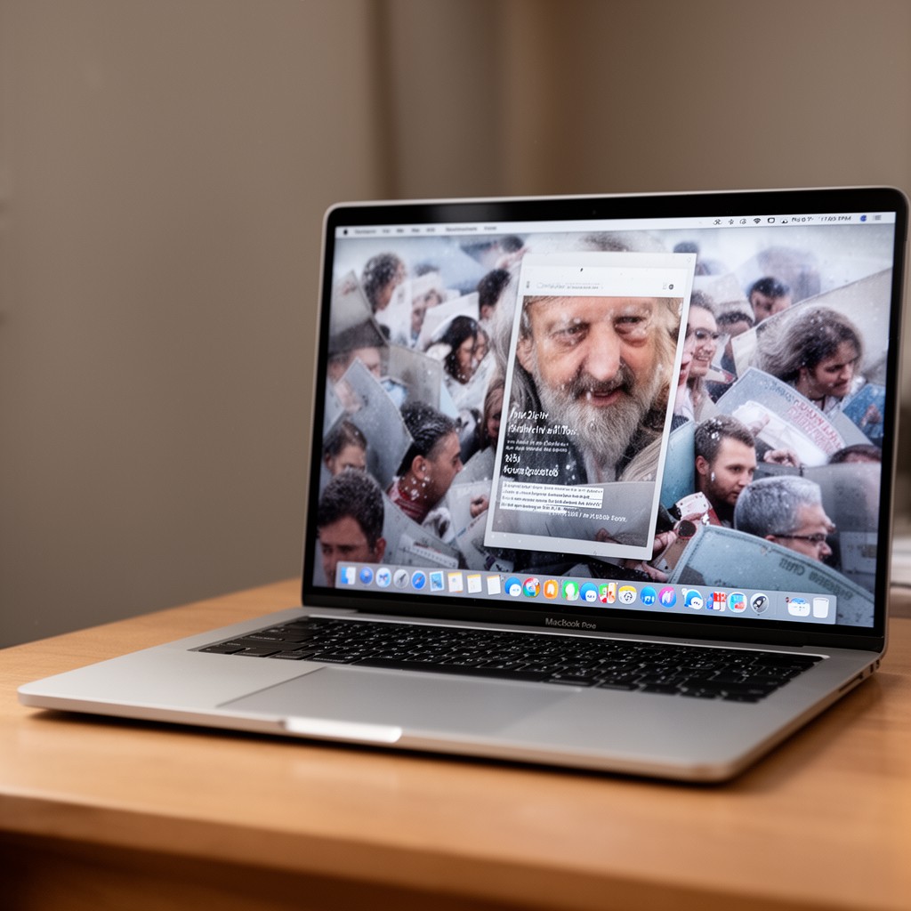 AI-generated illustration of MacBook