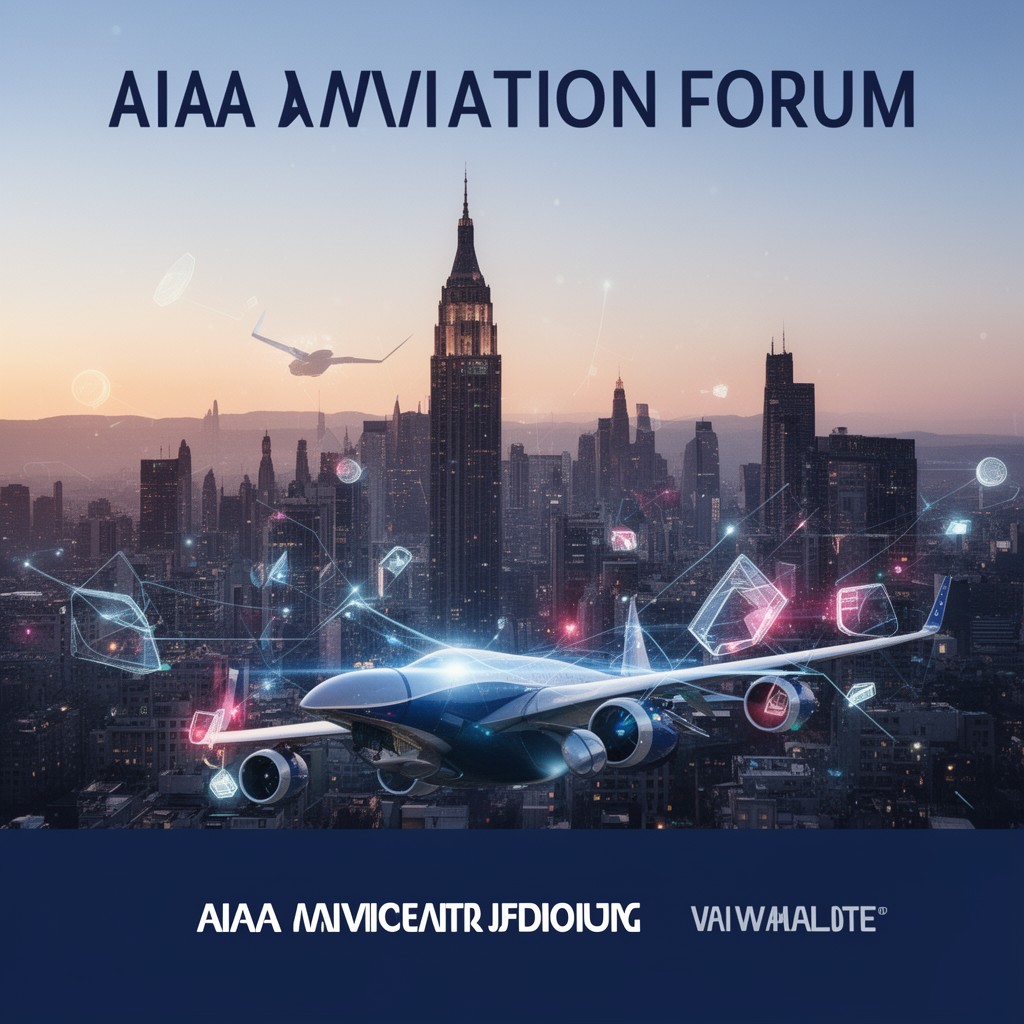 AI-generated illustration of AIAA Aviation Forum