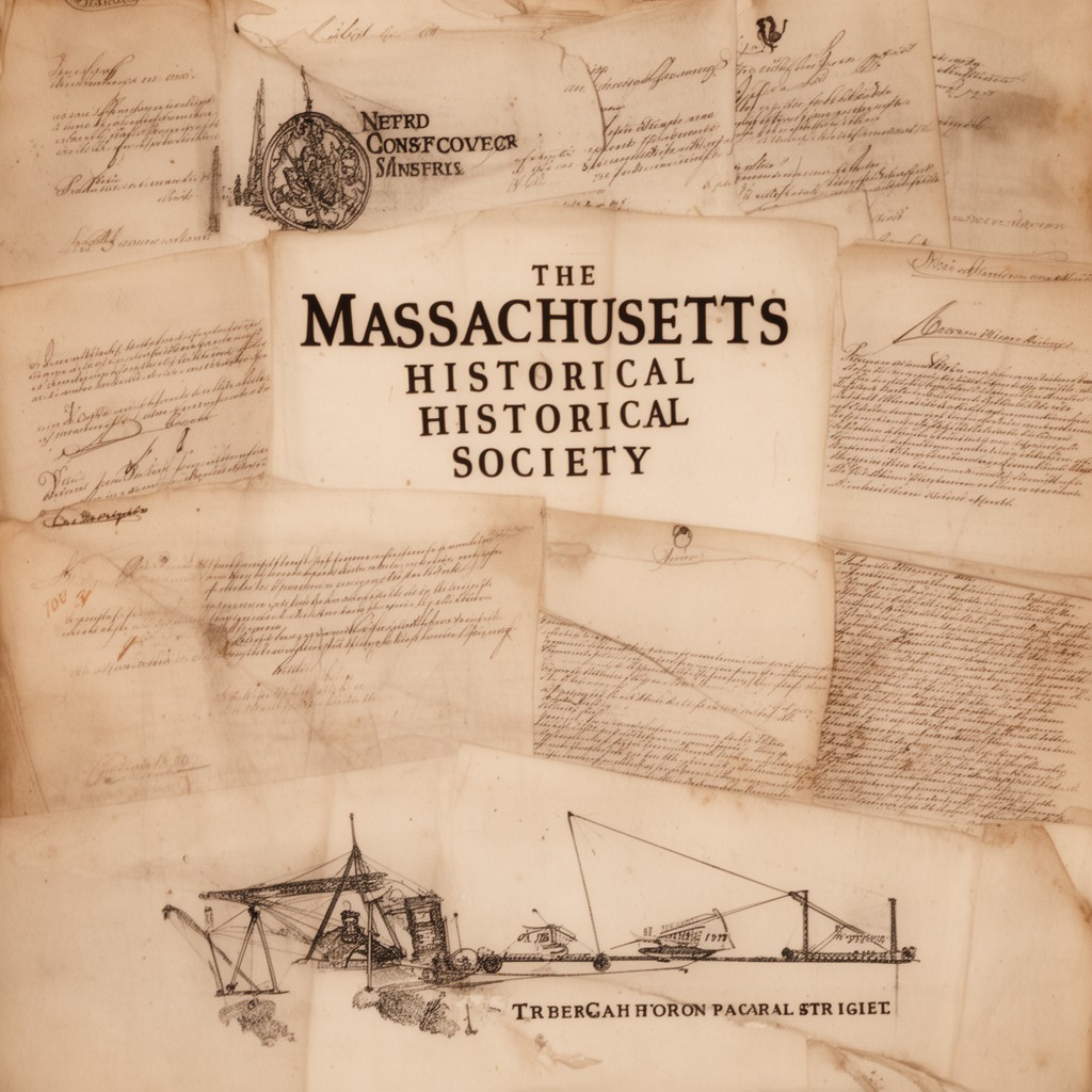 AI-generated illustration of Massachusetts Historical Society