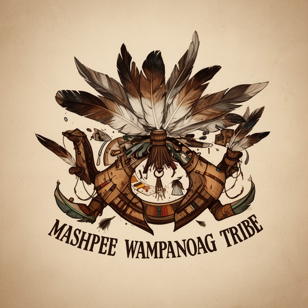 AI-generated illustration of Mashpee Wampanoag Tribe