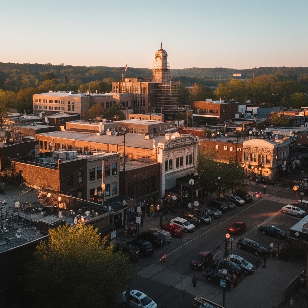 AI-generated illustration of Anderson, South Carolina, United States