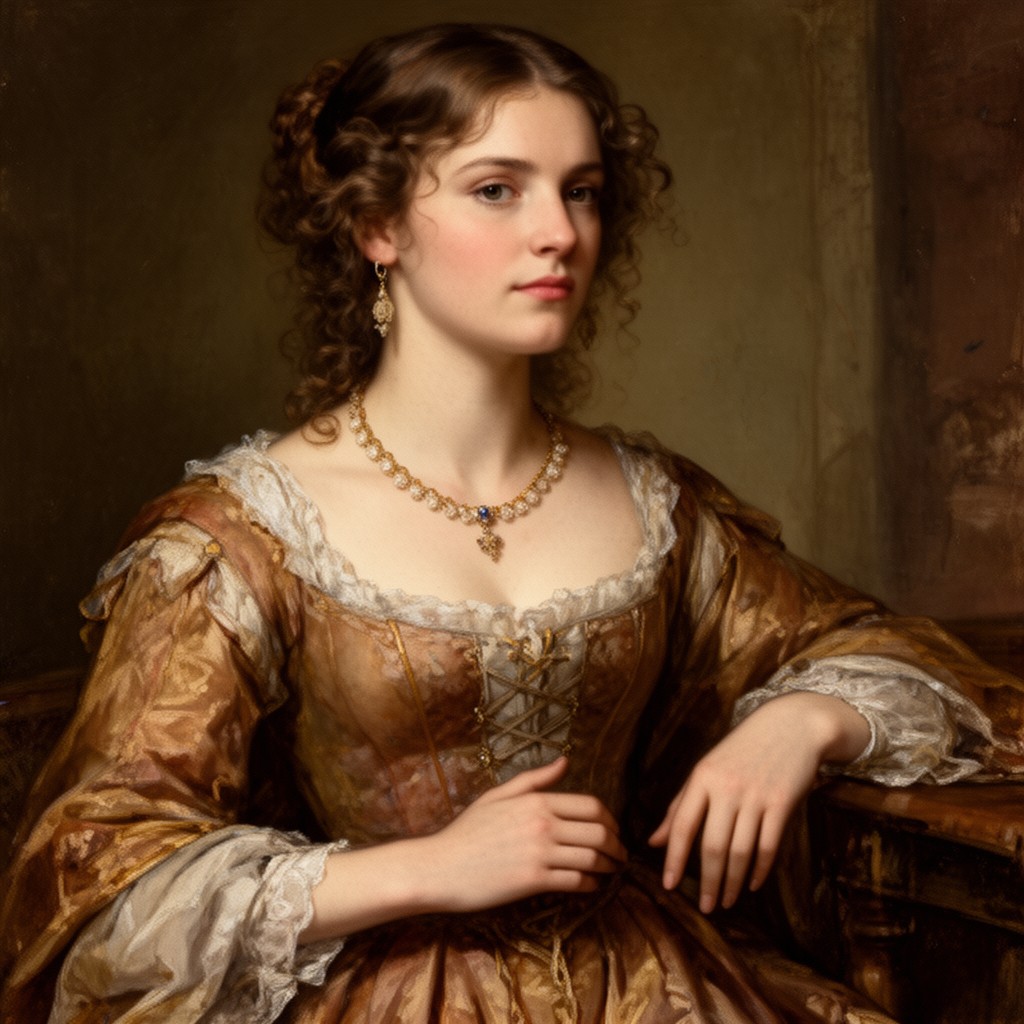 AI-generated illustration of Emilia (Othello character)