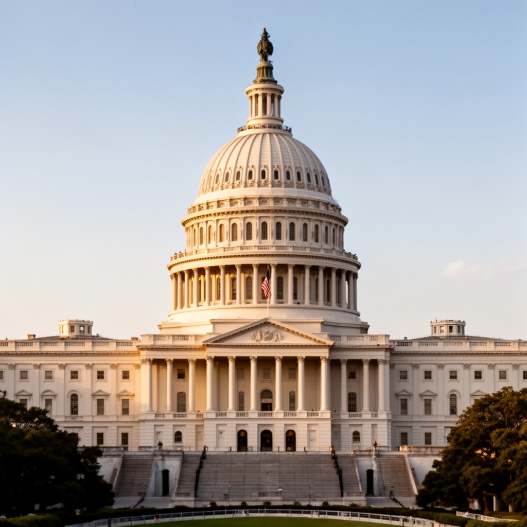 AI-generated illustration of United States Capitol