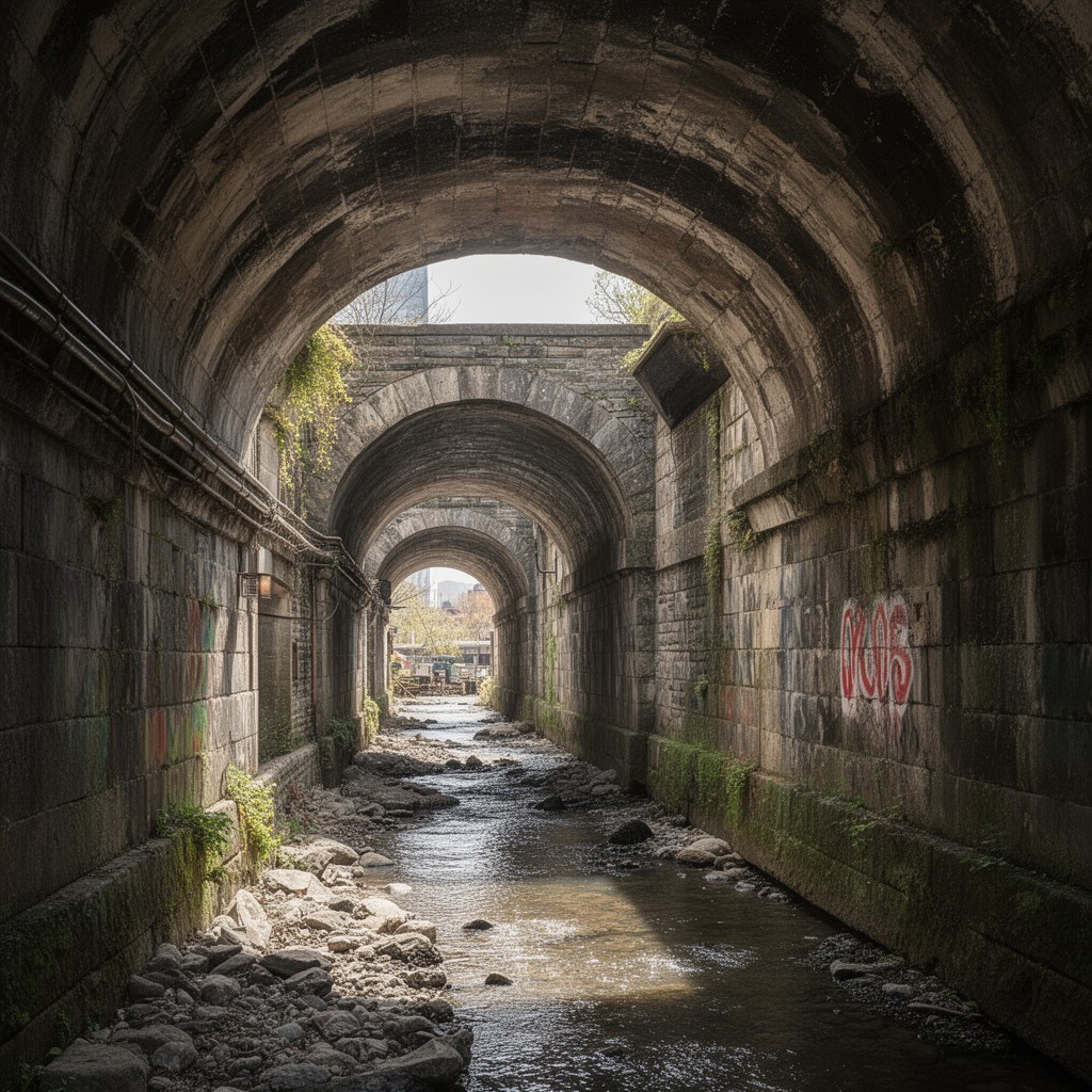 AI-generated illustration of New Croton Aqueduct