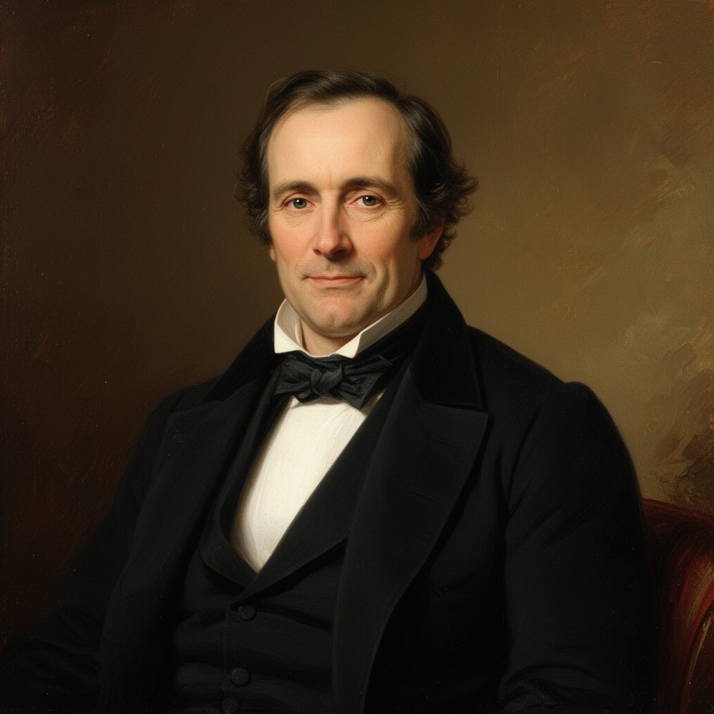AI-generated illustration of Charles Lowell