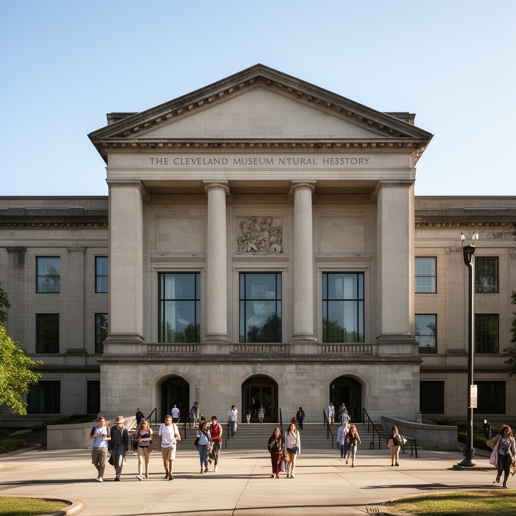 AI-generated illustration of Cleveland Museum of Natural History