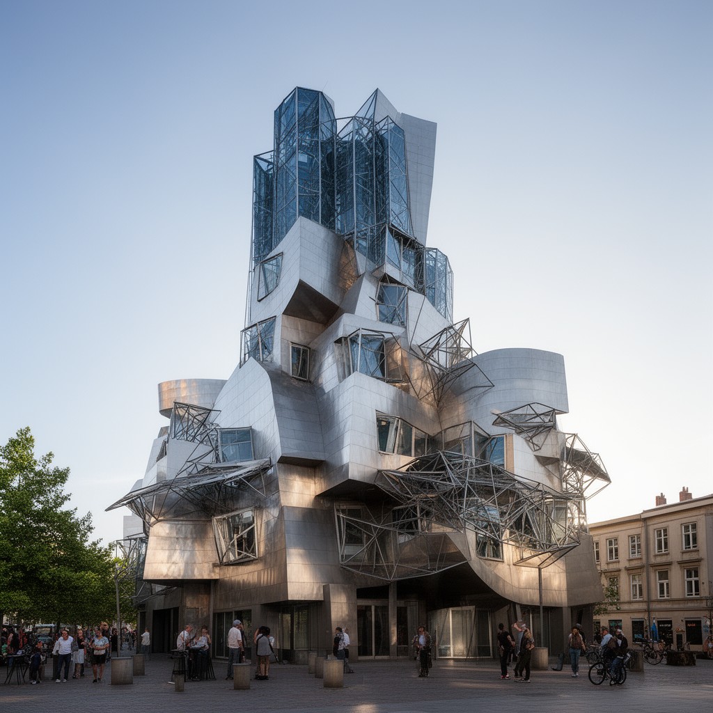 AI-generated illustration of Gehry Tower