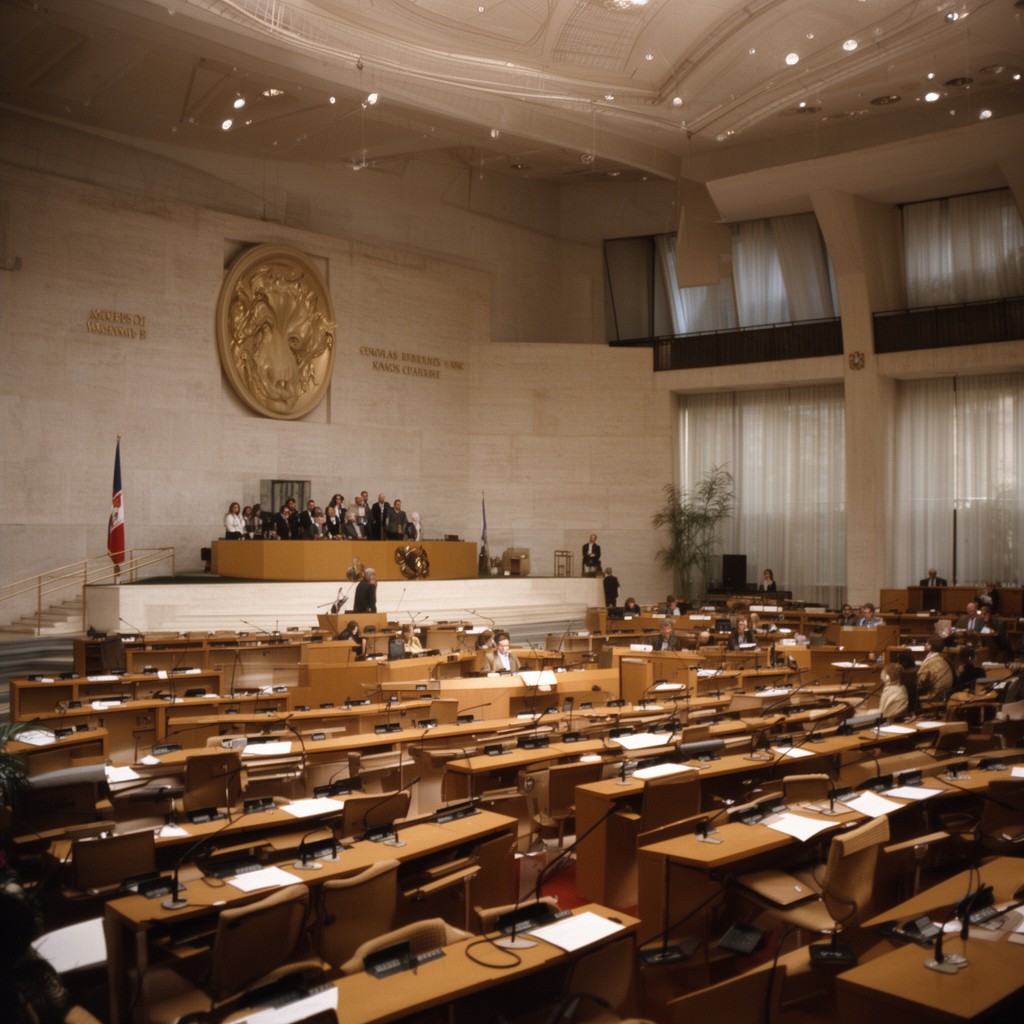 AI-generated illustration of Council Chamber