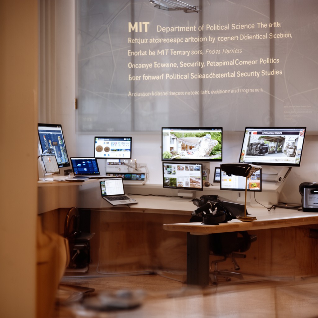 AI-generated illustration of MIT Department of Political Science