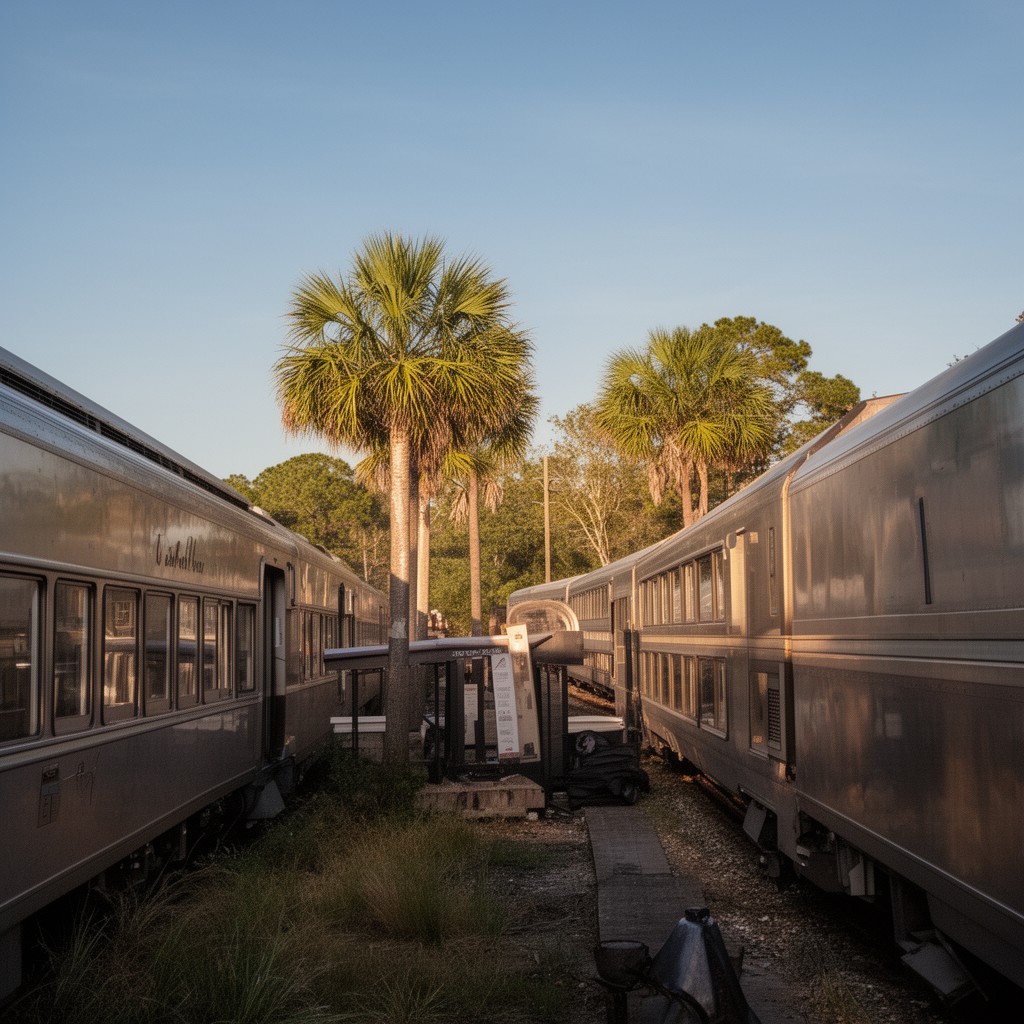 AI-generated illustration of Palmetto (train)