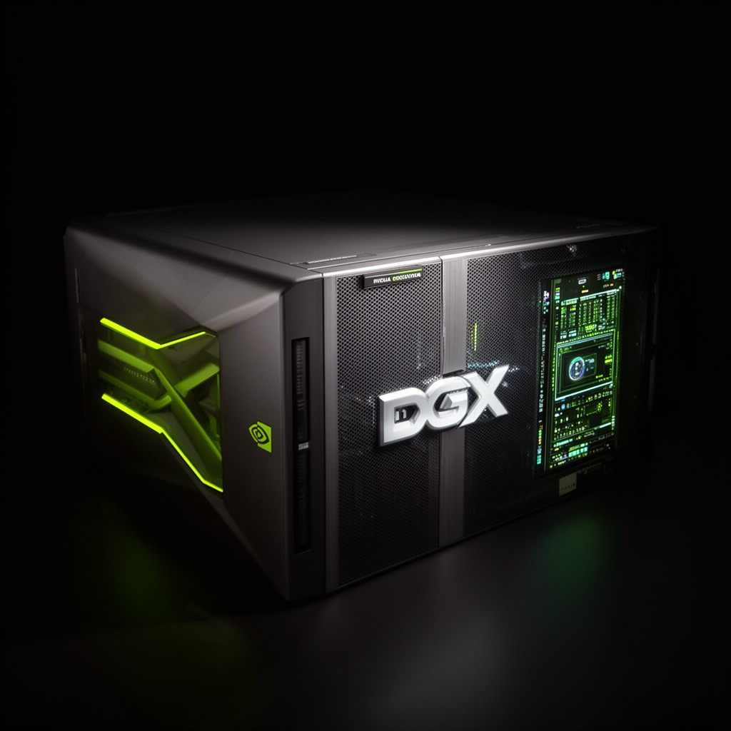 AI-generated illustration of NVIDIA DGX