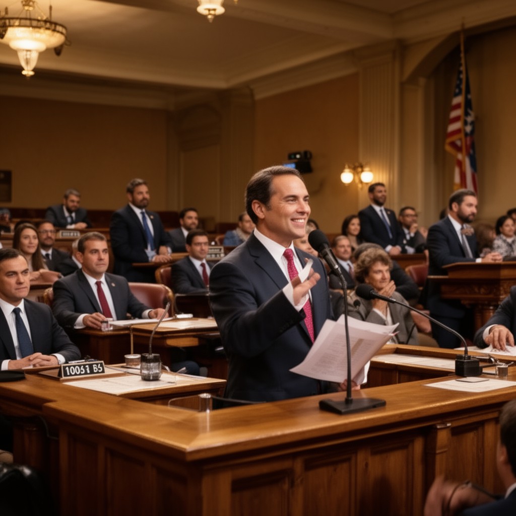 AI-generated illustration of Majority Leader of the California State Senate