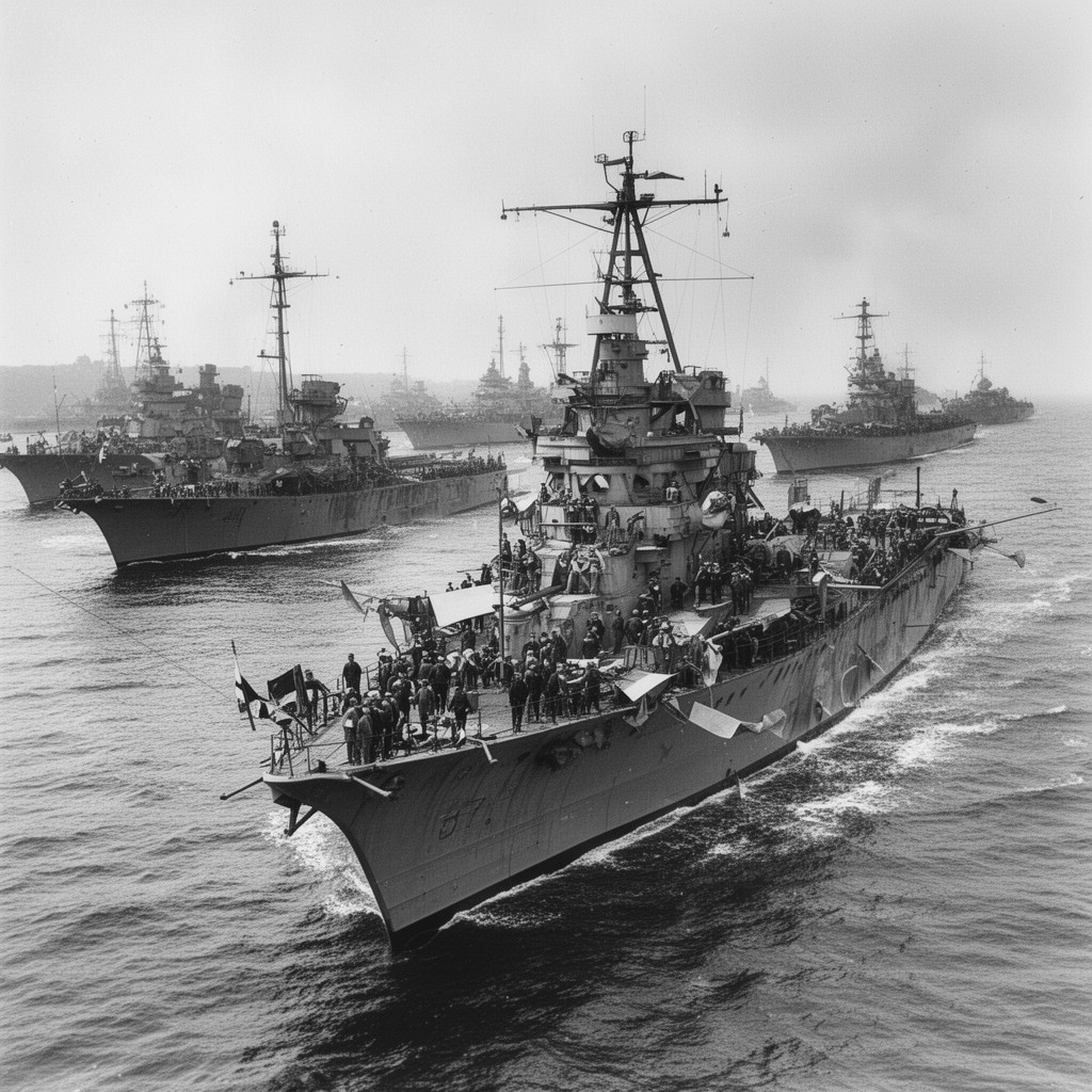 AI-generated illustration of Allied Naval Forces