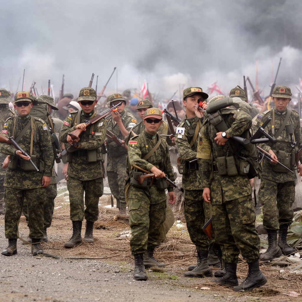 AI-generated illustration of Japanese 5th Division