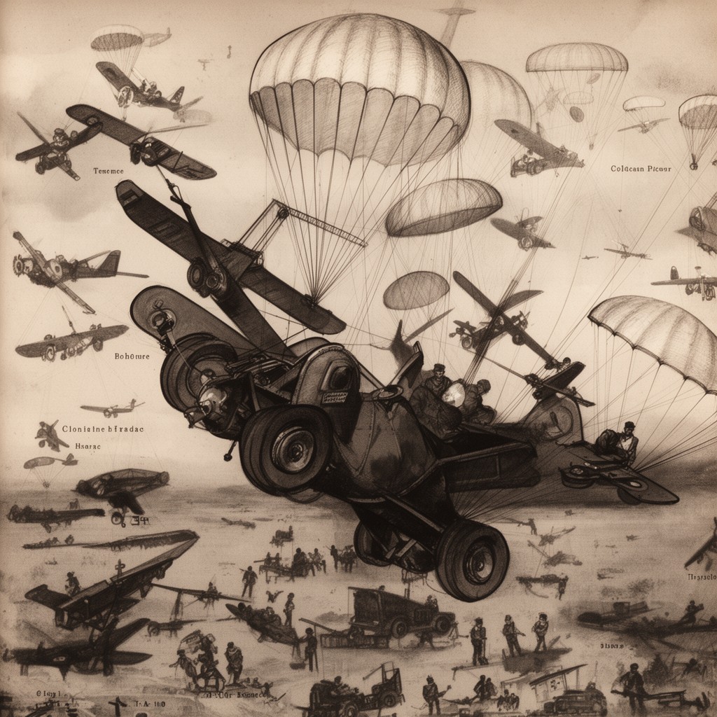 AI-generated illustration of 2nd Parachute Brigade