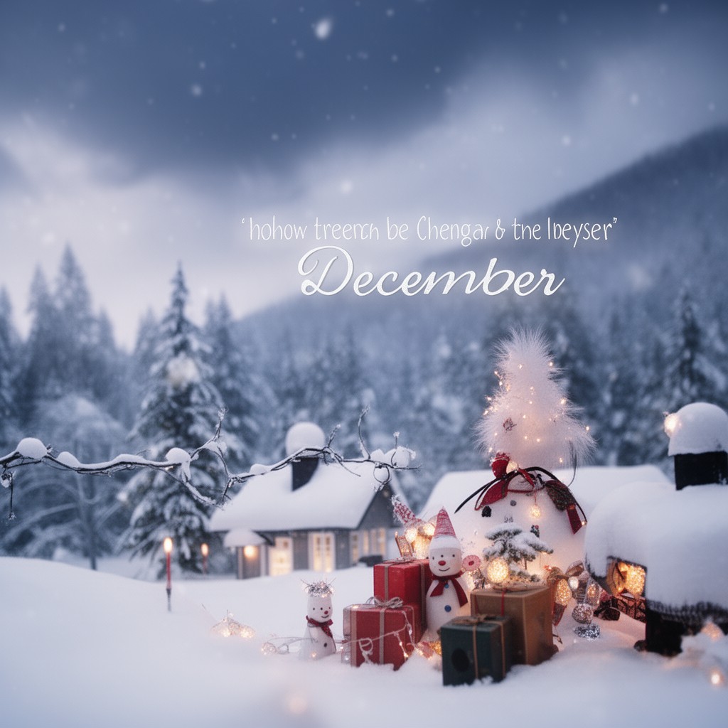 AI-generated illustration of December