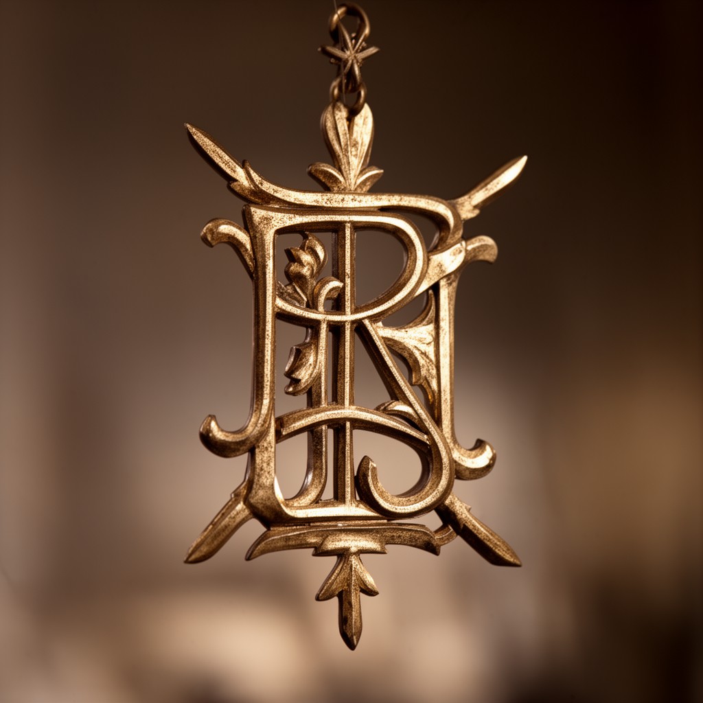 AI-generated illustration of IHS monogram