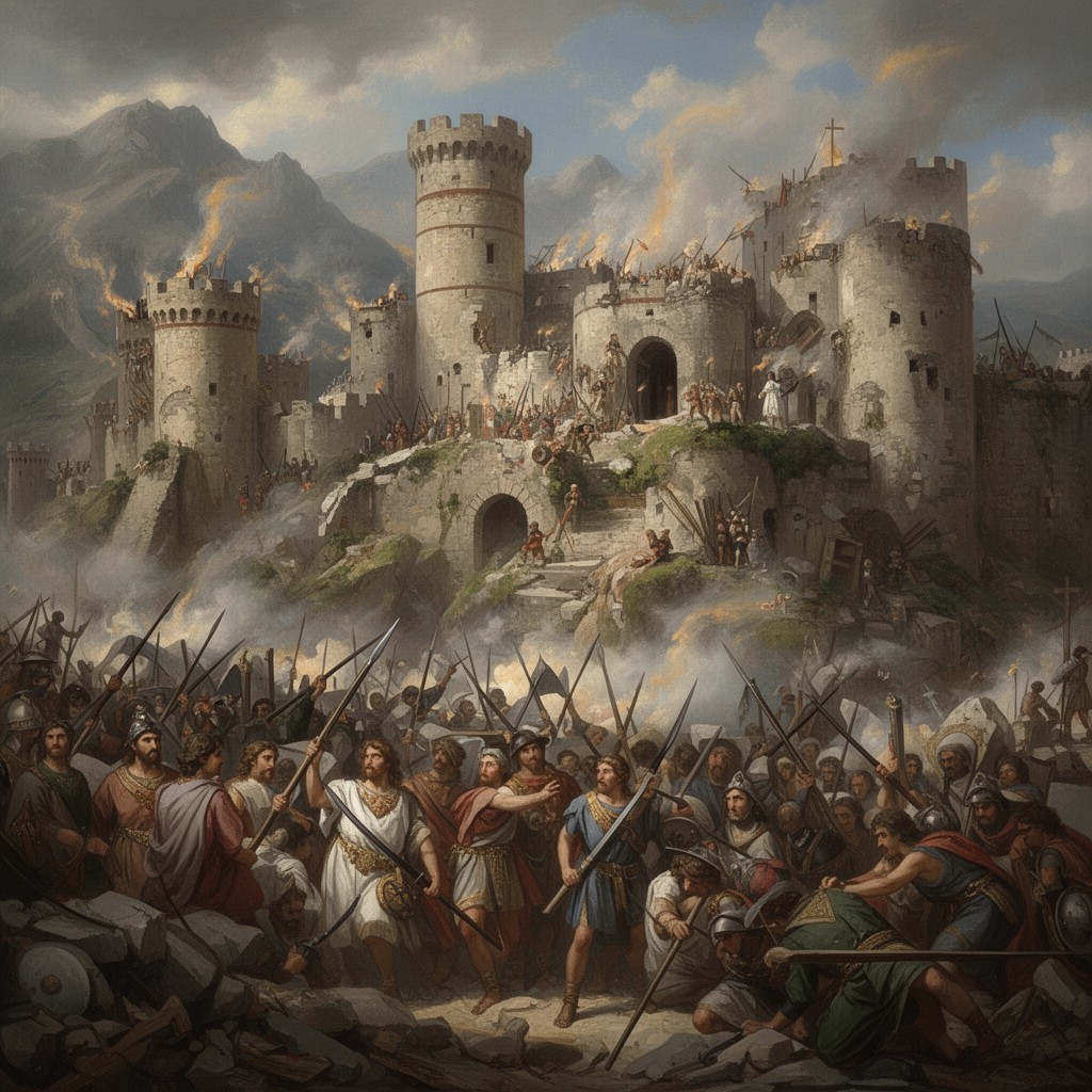 AI-generated illustration of Siege of Segusio