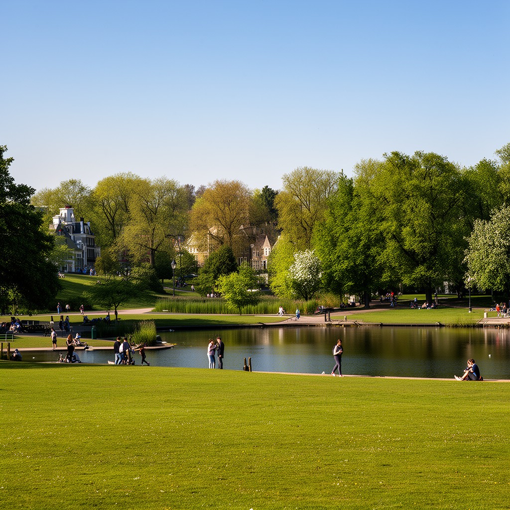 AI-generated illustration of Vondelpark