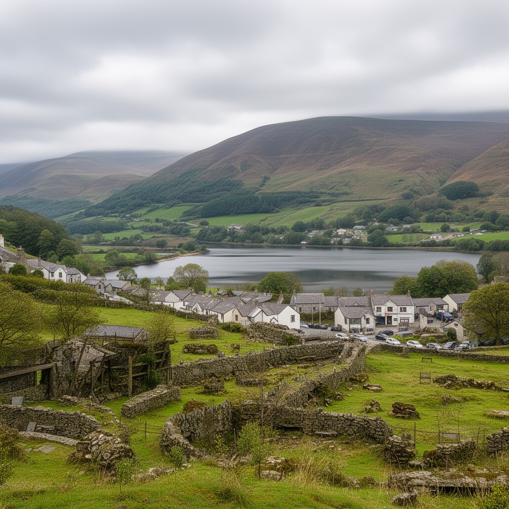 AI-generated illustration of Rhayader
