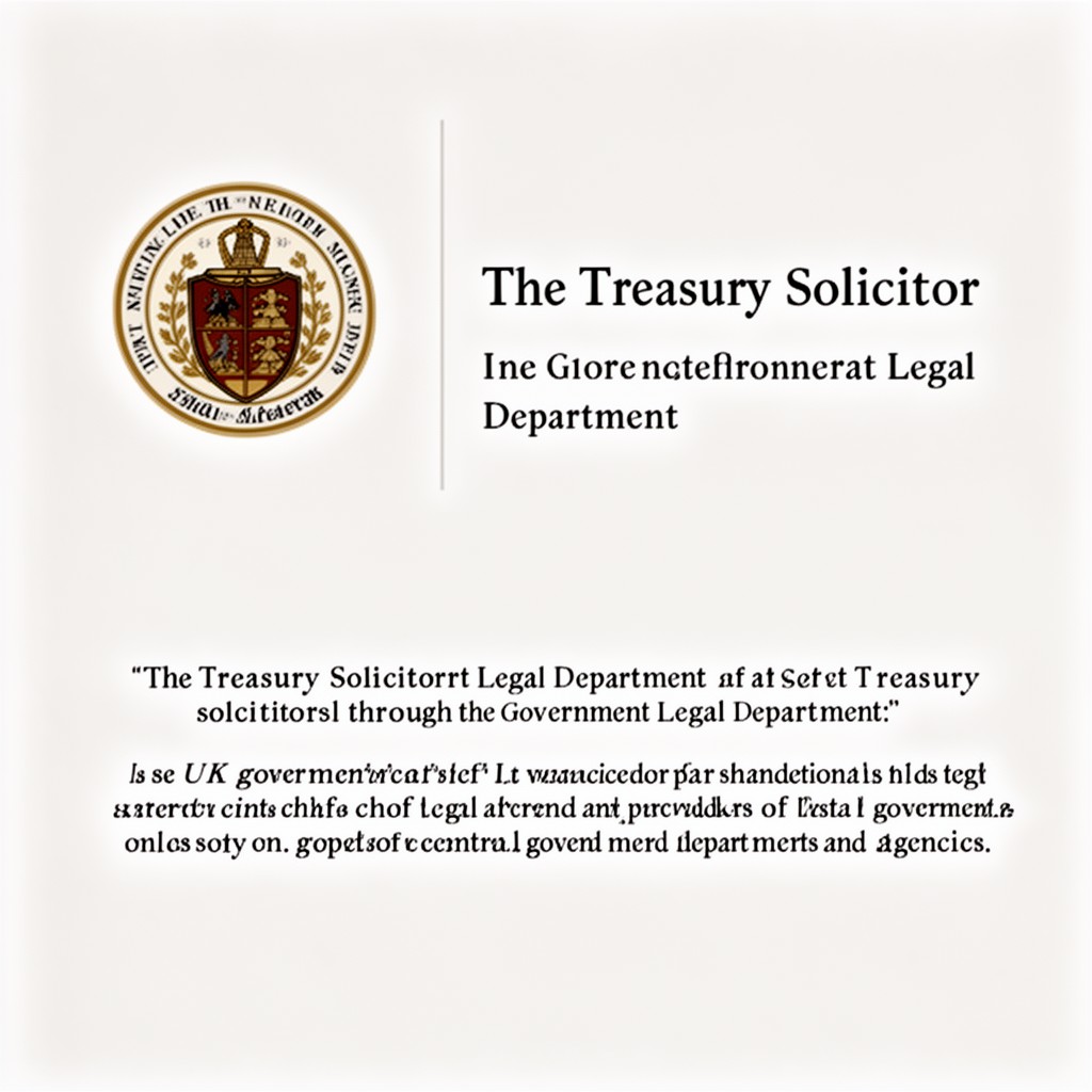 AI-generated illustration of Treasury Solicitor (through Government Legal Department)