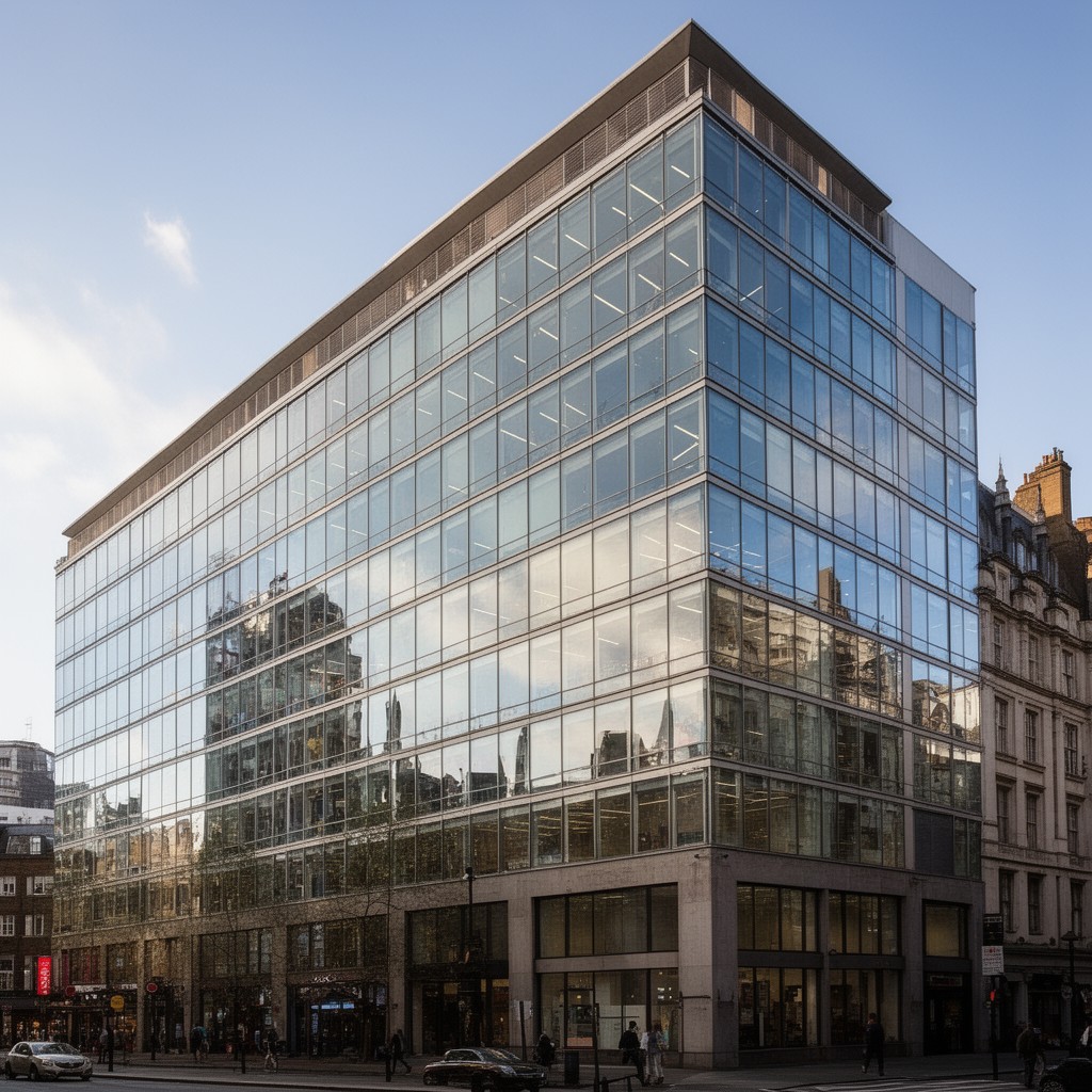 AI-generated illustration of Southside, 105 Victoria Street, London