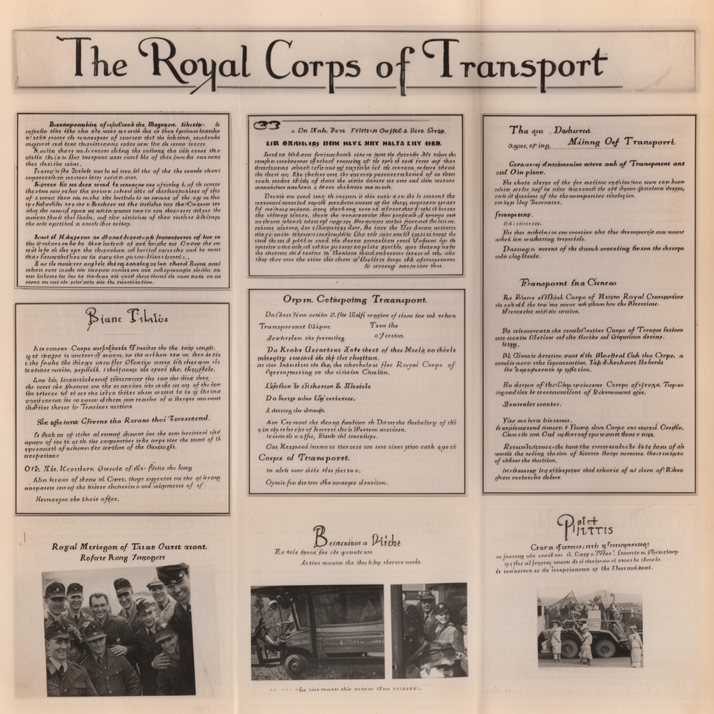 AI-generated illustration of Royal Corps of Transport
